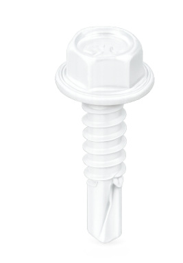 SELF TAPPING - WHITE - 12X2-PKG 25